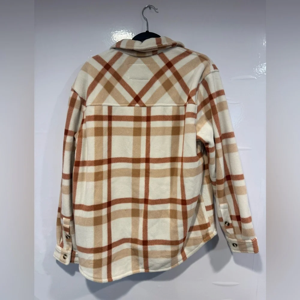 Orange‎ plaid fleece line Sage jacket - Picture 3 of 3